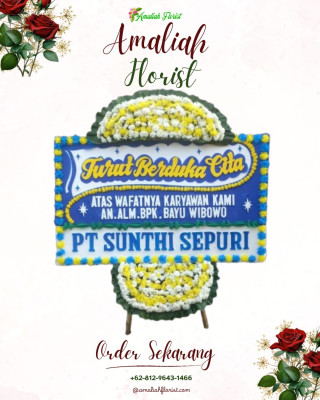Papan Bunga Duka di Alalak Selatan