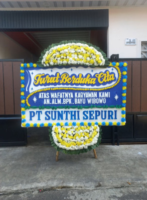 Papan Bunga Duka di Alalak Selatan