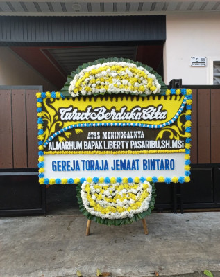 Papan Bunga Duka di Alalak Selatan