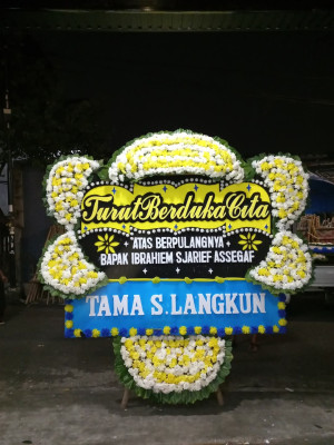 Papan Bunga Duka di Alalak Selatan